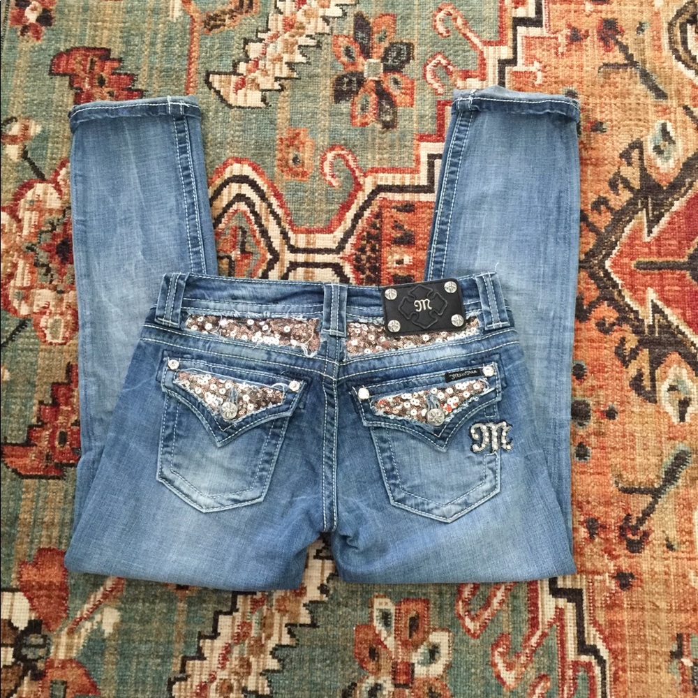 Miss me crop skinny